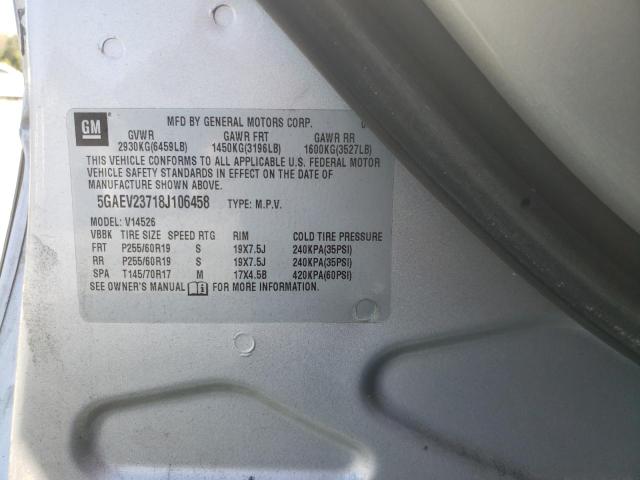 Photo 10 from auction – 2008 BUICK ENCLAVE CX with VIN 5GAEV23718J106458