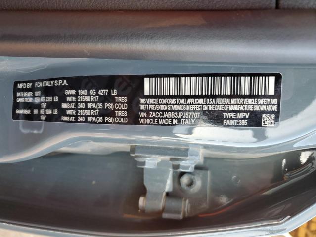 Photo 10 from auction – 2018 JEEP RENEGADE L with VIN ZACCJABB3JPJ57707