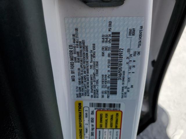 Photo 10 from auction – 2015 FORD FUSION SE with VIN 3FA6P0H78FR189972
