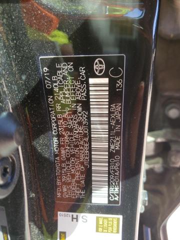 Photo 10 from auction – 2020 TOYOTA COROLLA LE with VIN JTDEBRBE4LJ013992
