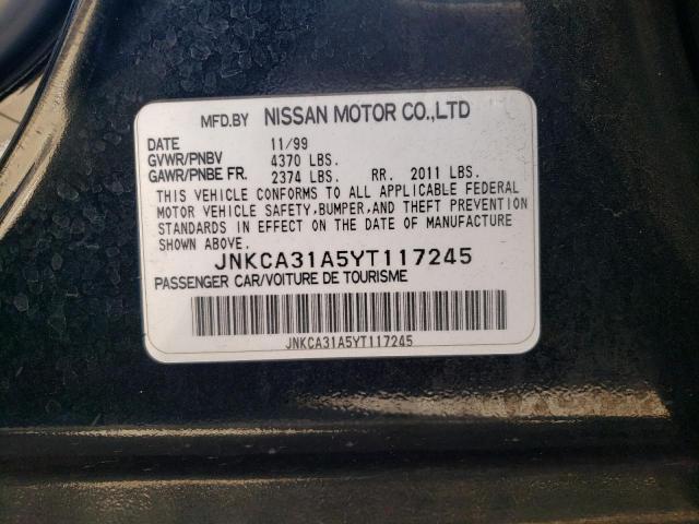Photo 10 from auction – 2000 INFINITI I30 with VIN JNKCA31A5YT117245