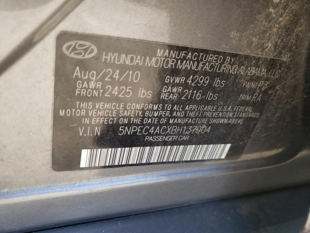 Photo 10 from auction – 2011 HYUNDAI SONATA SE with VIN 5NPEC4ACXBH137904
