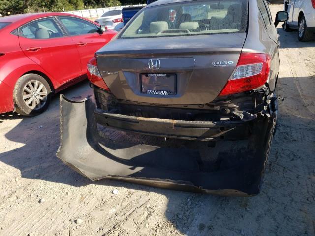 Photo 9 from auction – 2012 HONDA CIVIC LX with VIN 2HGFB2F59CH529919