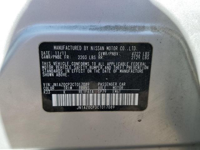 Photo 10 from auction – 2012 NISSAN LEAF SV with VIN JN1AZ0CP3CT017089