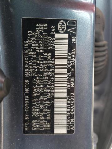 Photo 10 from auction – 2014 TOYOTA COROLLA L with VIN 2T1BURHE5EC037964