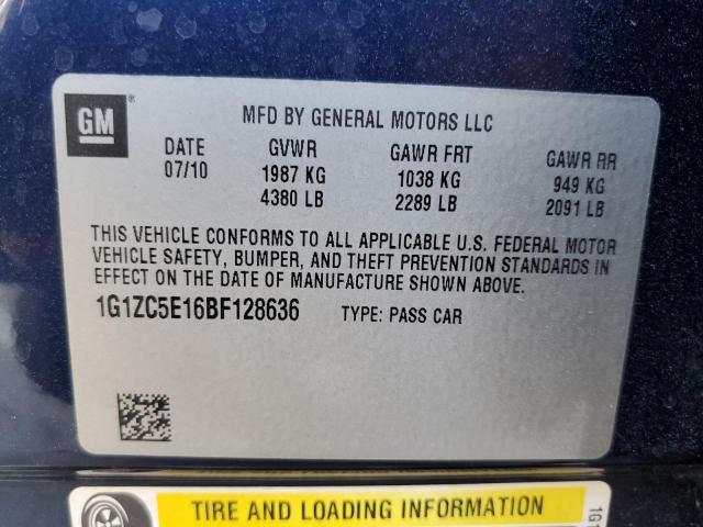 Photo 10 from auction – 2011 CHEVROLET MALIBU 1LT with VIN 1G1ZC5E16BF128636