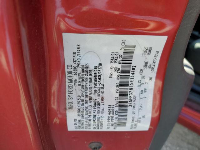 Photo 10 from auction – 2005 FORD FOCUS ZX5 with VIN 3FAFP37N15R154402