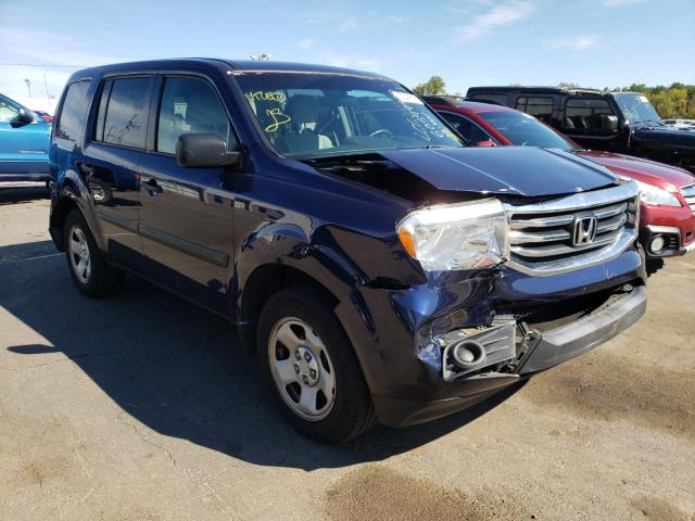 HONDA PILOT LX 2015 with VIN 5FNYF4H29FB062148 - Photo from auction