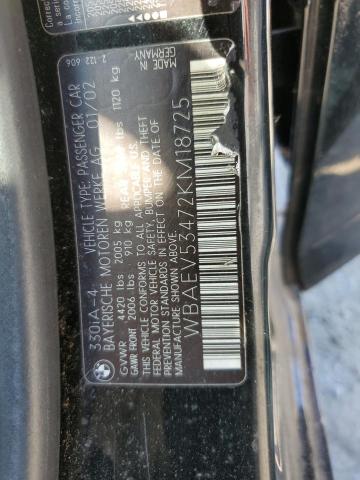Photo 10 from auction – 2002 BMW 330 I with VIN WBAEV53472KM18725