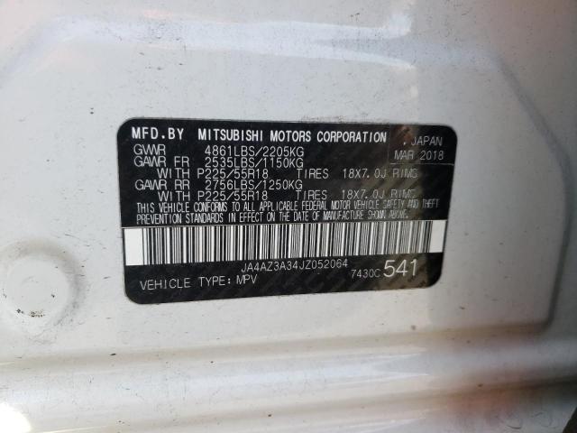 Photo 10 from auction – 2018 MITSUBISHI OUTLANDER with VIN JA4AZ3A34JZ052064