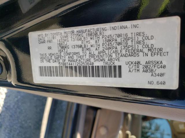 Photo 10 from auction – 2002 TOYOTA TUNDRA ACC with VIN 5TBBT44112S253640