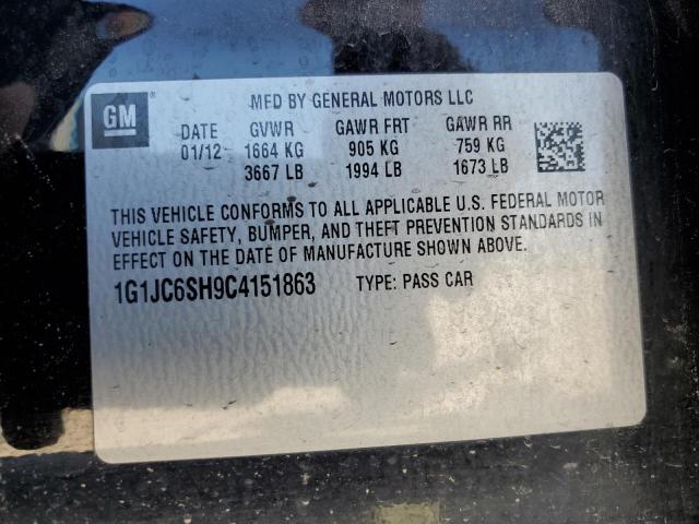 Photo 10 from auction – 2012 CHEVROLET SONIC with VIN 1G1JC6SH9C4151863