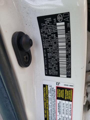 Photo 10 from auction – 2012 TOYOTA COROLLA BA with VIN 2T1BU4EE4CC793063