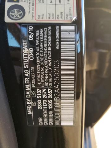 Photo 10 from auction – 2010 MERCEDES-BENZ E 350 4MAT with VIN WDDHF8HB2AA250203