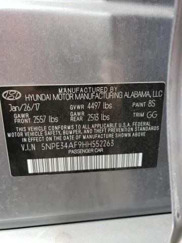 Photo 10 from auction – 2017 HYUNDAI SONATA SPO with VIN 5NPE34AF9HH552263