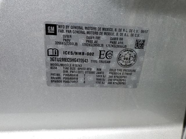 Photo 10 from auction – 2017 GMC SIERRA K15 with VIN 3GTU2MEC5HG470943