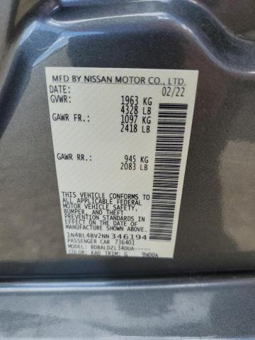 Photo 10 from auction – 2022 NISSAN ALTIMA S with VIN 1N4BL4BV2NN346194