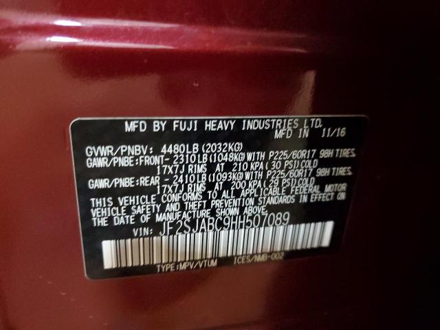 Photo 10 from auction – 2017 SUBARU FORESTER 2 with VIN JF2SJABC9HH507089