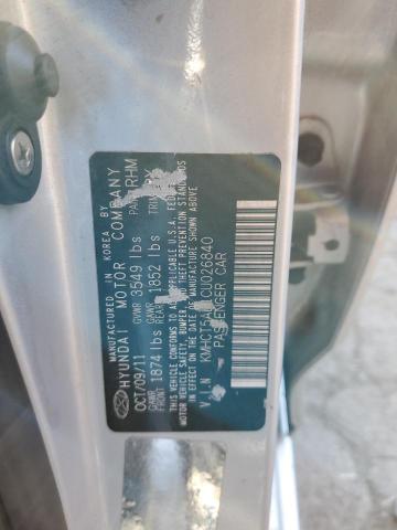 Photo 10 from auction – 2012 HYUNDAI ACCENT GLS with VIN KMHCT5AE1CU026840