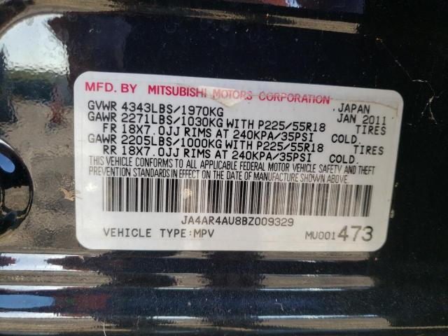 Photo 10 from auction – 2011 MITSUBISHI OUTLANDER with VIN JA4AR4AU8BZ009329