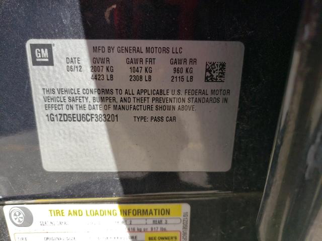 Photo 10 from auction – 2012 CHEVROLET MALIBU 2LT with VIN 1G1ZD5EU6CF383201