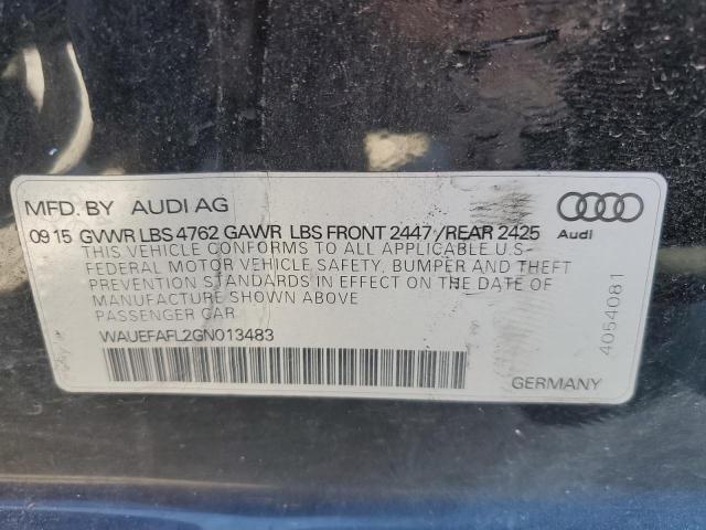 Photo 10 from auction – 2016 AUDI A4 PREMIUM with VIN WAUEFAFL2GN013483