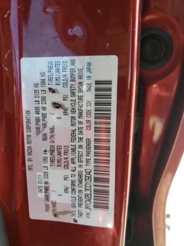 Photo 10 from auction – 2012 MAZDA 5 with VIN JM1CW2BL3C0109040