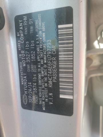 Photo 10 from auction – 2015 HYUNDAI ACCENT GLS with VIN KMHCT4AE6FU797793
