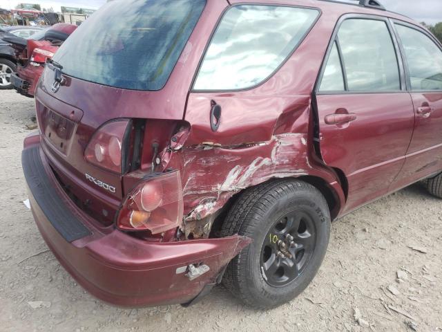 Photo 9 from auction – 1999 LEXUS RX 300 with VIN JT6HF10U1X0009396