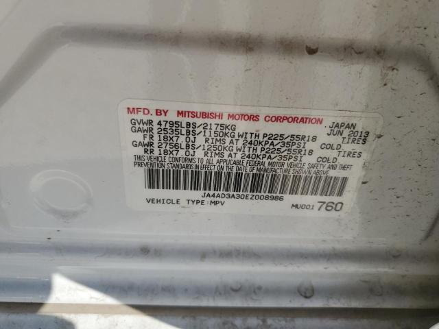 Photo 10 from auction – 2014 MITSUBISHI OUTLANDER with VIN JA4AD3A30EZ008986