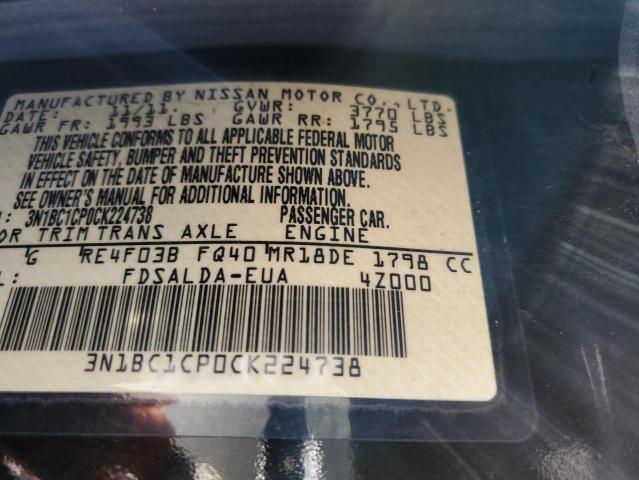 Photo 10 from auction – 2012 NISSAN VERSA S with VIN 3N1BC1CP0CK224738
