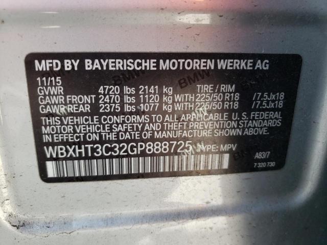 Photo 10 from auction – 2016 BMW X1 XDRIVE2 with VIN WBXHT3C32GP888725