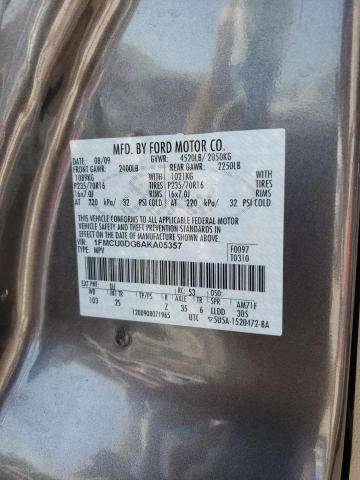 Photo 10 from auction – 2010 FORD ESCAPE XLT with VIN 1FMCU0DG6AKA05357