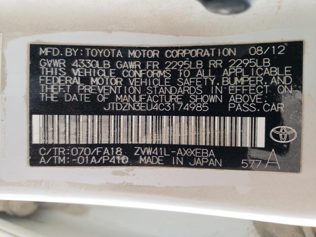 Photo 10 from auction – 2012 TOYOTA PRIUS V with VIN JTDZN3EU4C3174985
