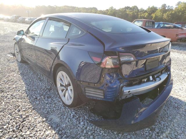 Photo 3 from auction – 2022 TESLA MODEL 3 with VIN 5YJ3E1EB6NF185629