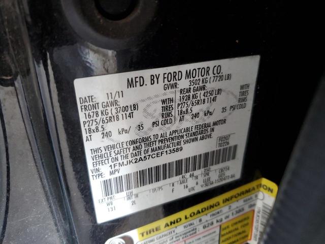 Photo 10 from auction – 2012 FORD EXPEDITION with VIN 1FMJK2A57CEF13589