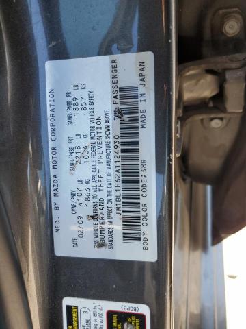 Photo 10 from auction – 2010 MAZDA 3 S with VIN JM1BL1H62A1124930