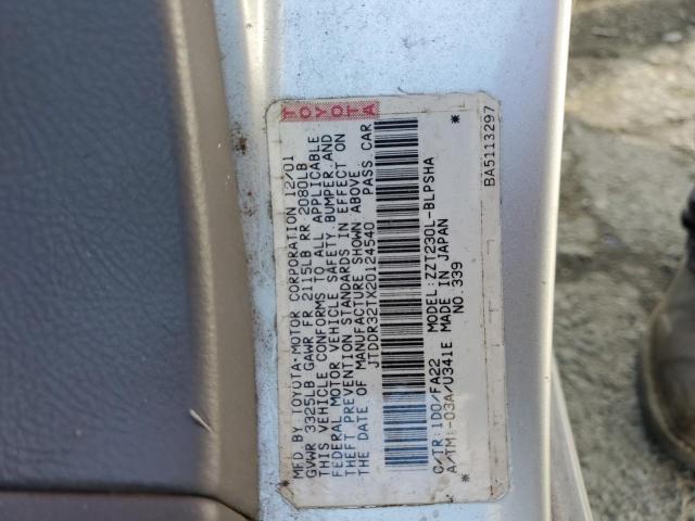 Photo 10 from auction – 2002 TOYOTA CELICA GT with VIN JTDDR32TX20124540