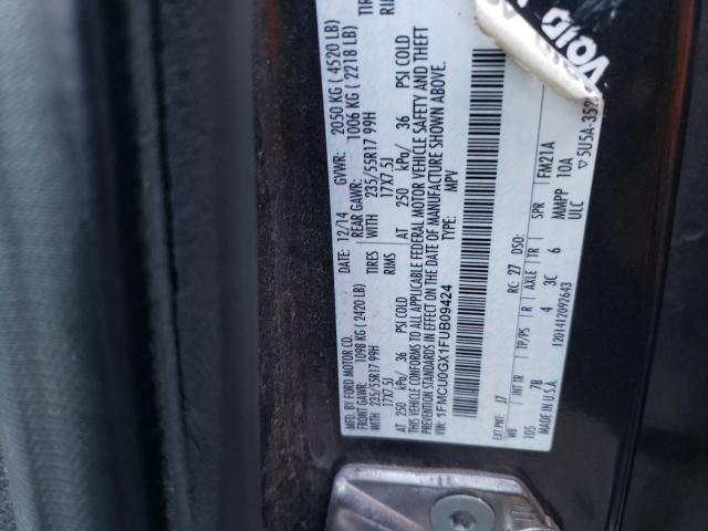 Photo 10 from auction – 2015 FORD ESCAPE SE with VIN 1FMCU0GX1FUB09424