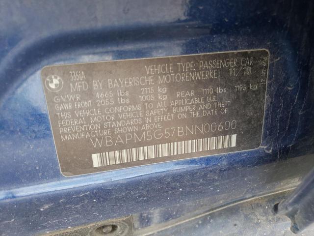 Photo 10 from auction – 2011 BMW 335 I with VIN WBAPM5G57BNN00600