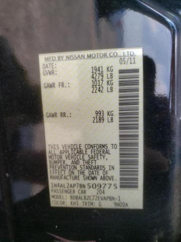 Photo 10 from auction – 2011 NISSAN ALTIMA BAS with VIN 1N4AL2AP7BN509775