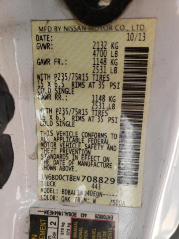 Photo 10 from auction – 2014 NISSAN FRONTIER S with VIN 1N6BD0CT8EN708829