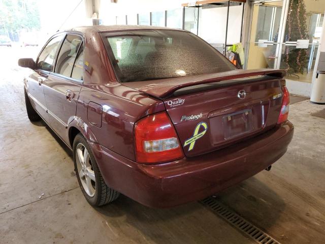 Photo 3 from auction – 2002 MAZDA PROTEGE DX with VIN JM1BJ225020634955