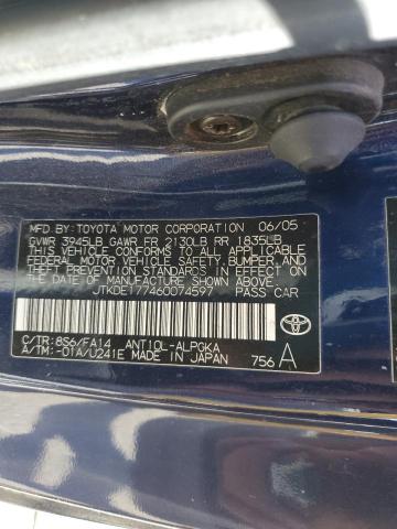 Photo 10 from auction – 2006 TOYOTA SCION TC with VIN JTKDE177460074597