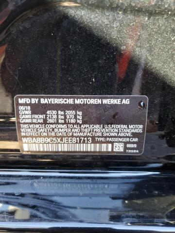 Photo 10 from auction – 2018 BMW 330 I with VIN WBA8B9C5XJEE81713