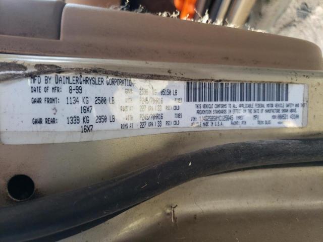 Photo 10 from auction – 2000 JEEP GRAND CHER with VIN 1J4G258S0YC125645