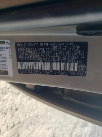 Photo 10 from auction – 2007 TOYOTA COROLLA with VIN 2T1BR32E67C765013