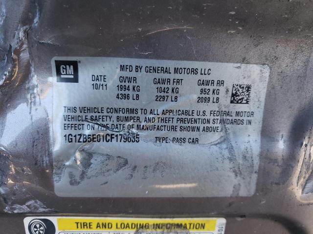 Photo 10 from auction – 2012 CHEVROLET MALIBU LS with VIN 1G1ZB5E01CF179635