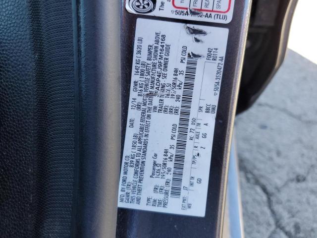Photo 10 from auction – 2015 FORD FIESTA SE with VIN 3FADP4EJ9FM164168
