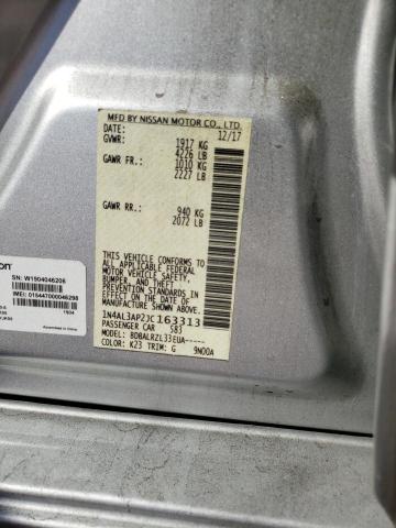 Photo 10 from auction – 2018 NISSAN ALTIMA 2.5 with VIN 1N4AL3AP2JC163313